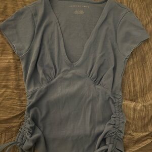 American Eagle Outfitters Slate Short Sleeve Top